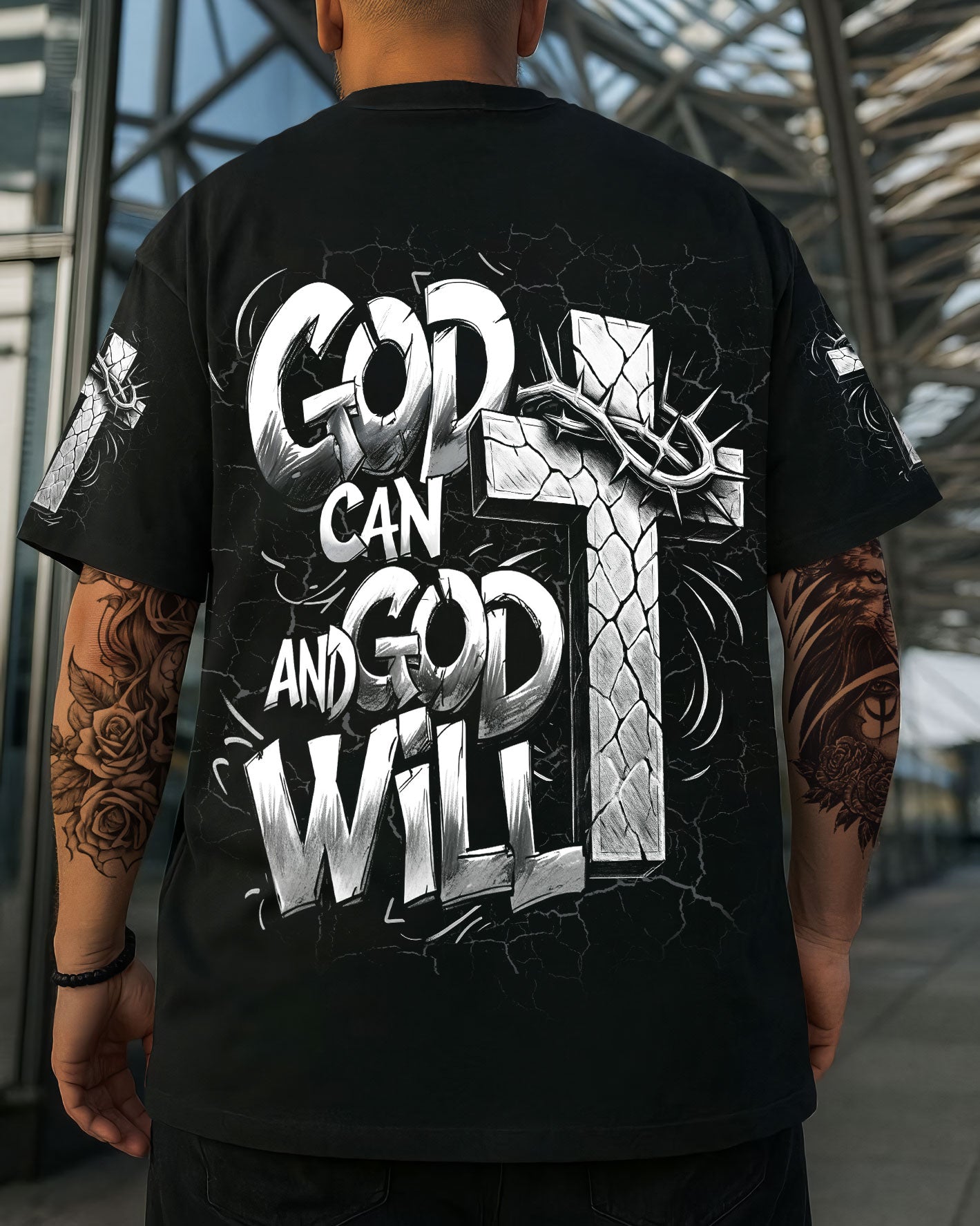 God Can And God Will Men's All Over Print - Trunx596659