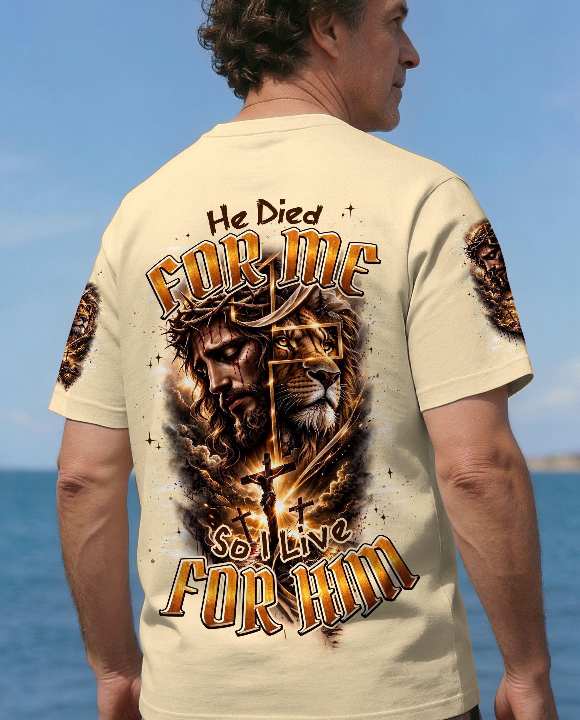 He Died For Me So I Live For Him Men's All Over Print Shirt - Trunx984722