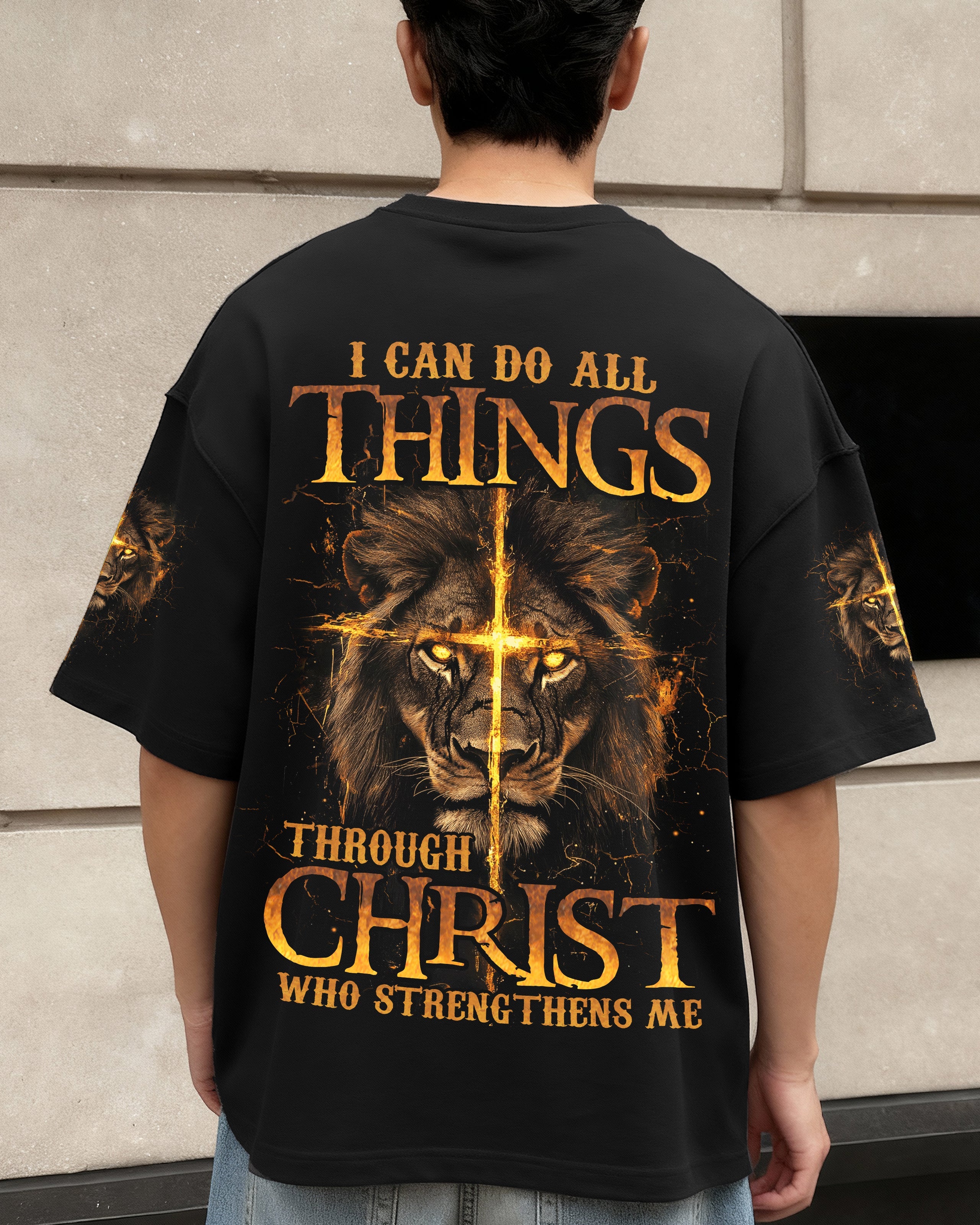 I Can Do All Things Lion Men's All Over Print Shirt - Trunx464124