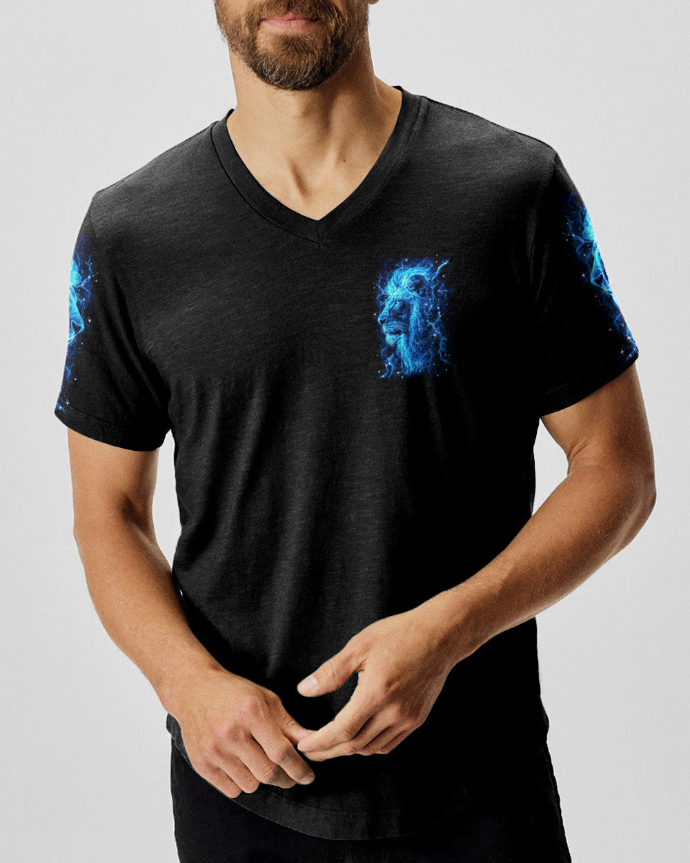Blessed By God Lion Men's All Over Print Shirt - Trunx873591