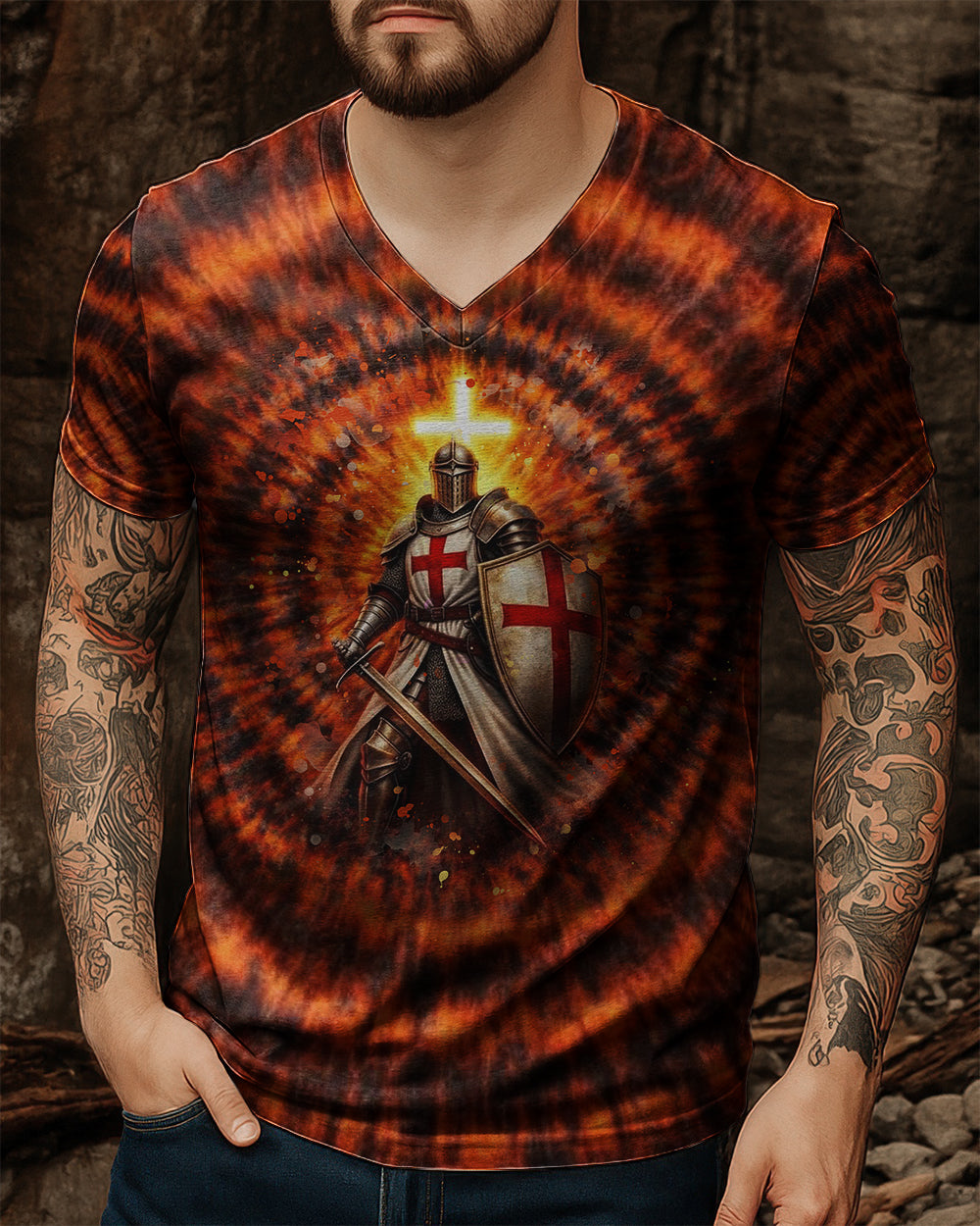 A Warrior Of Christ Men's All Over Print Shirt - Trunx439595