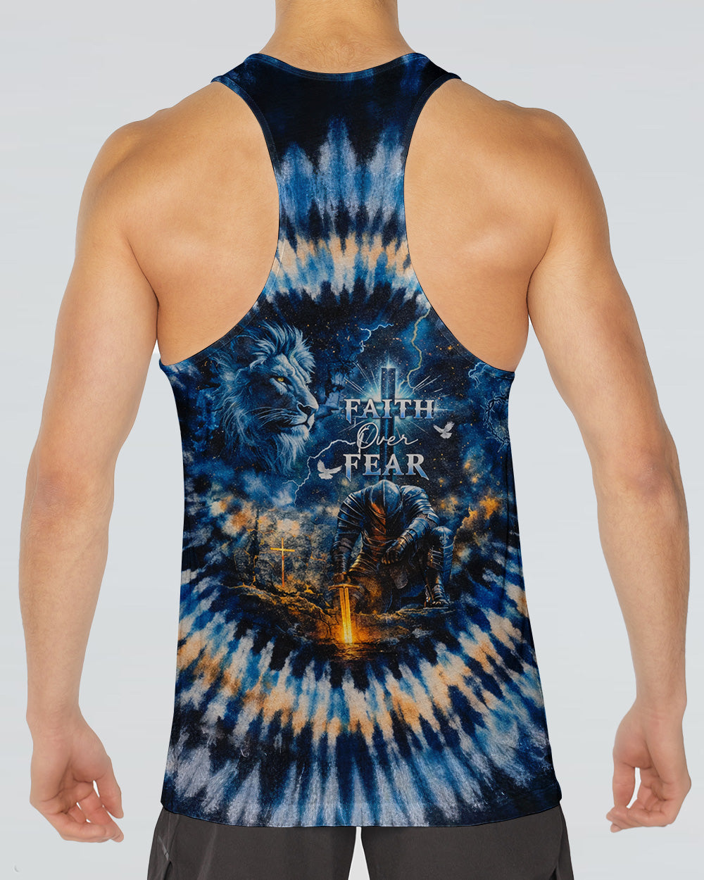 Faith Over Fear Swirl  Men's All Over Print Shirt - Trunx133057