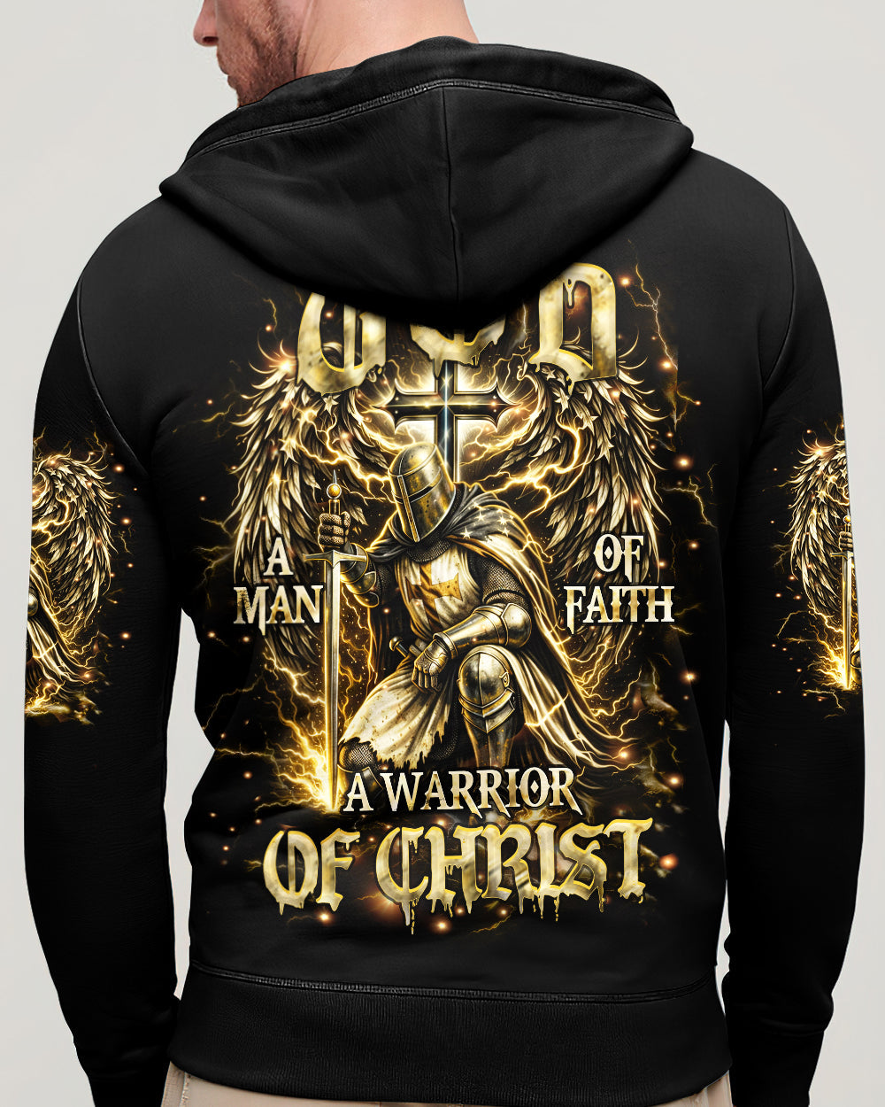 A Warrior Of Christ Wings Men's All Over Print Shirt - Trunx031964