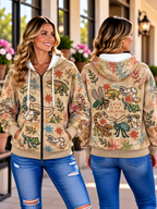 Love the Unloved Cartoon Bugs Zip Hoodie
