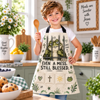 Even A Mess Still Blessed Kids Apron