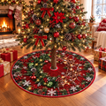 Crown of Thorns Evergreen Wreath Christmas Tree Skirt