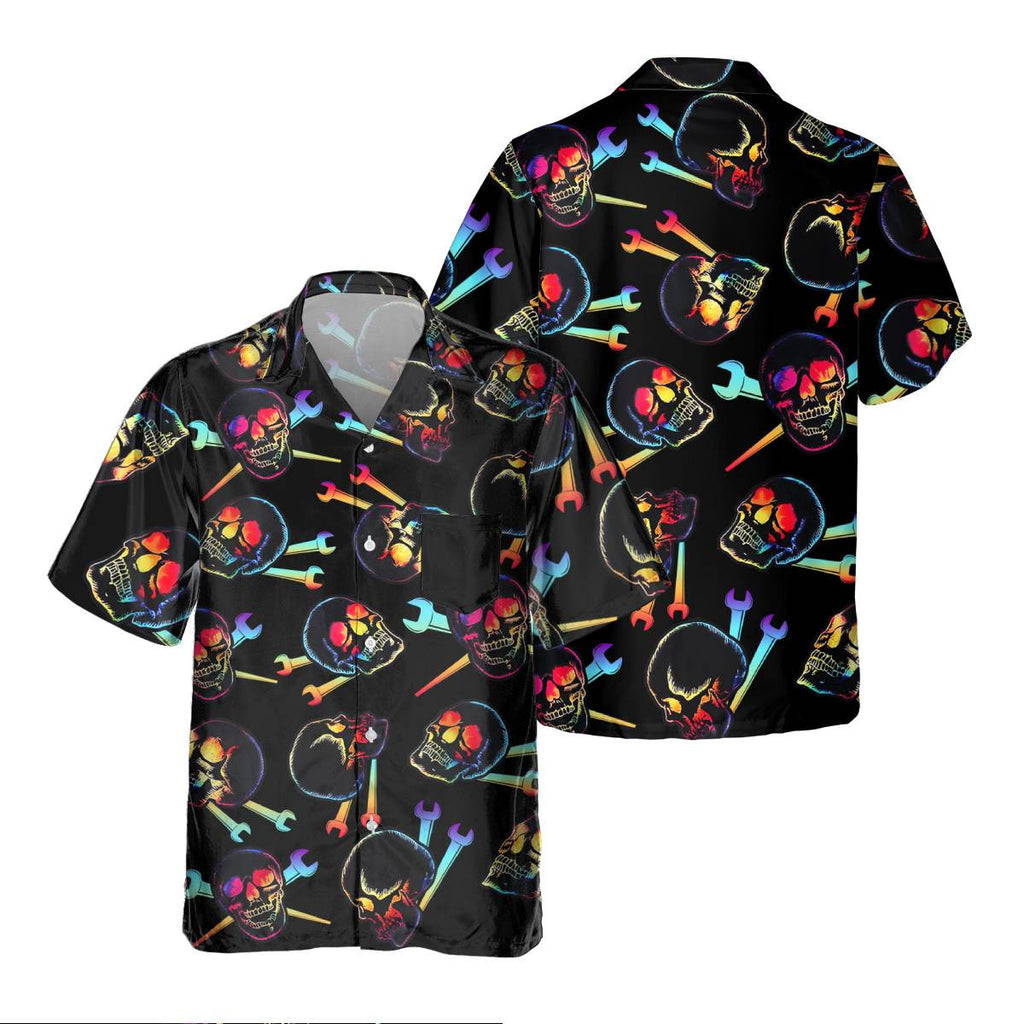 Awesome Ironworker - AOP Pocket Hawaiian Shirt - grunx260804-0285