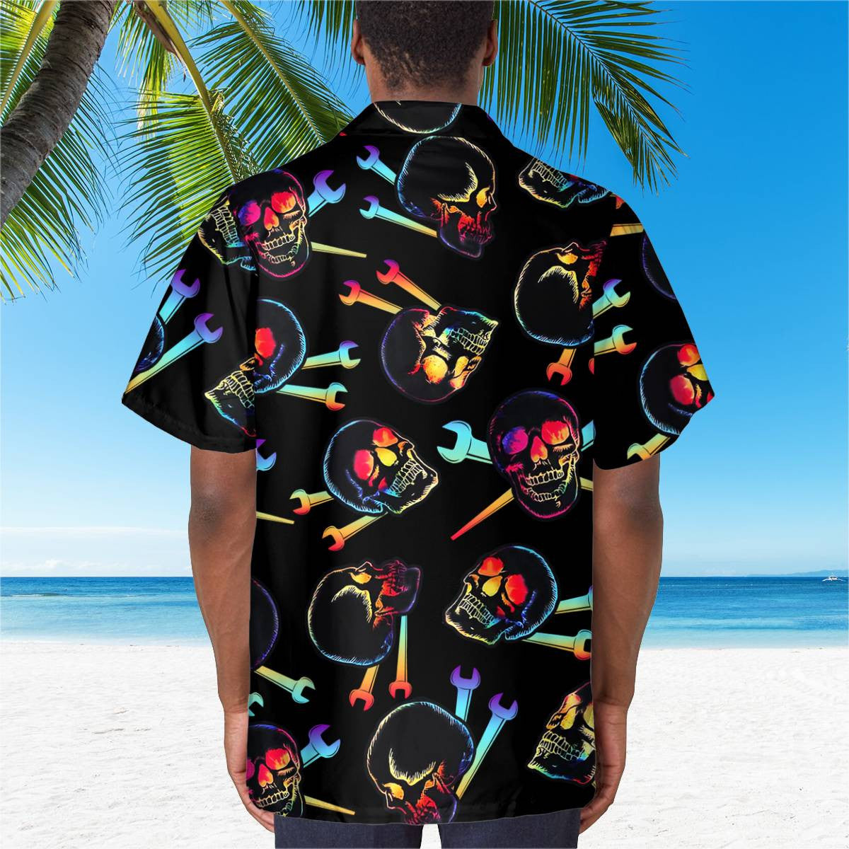 Awesome Ironworker - AOP Pocket Hawaiian Shirt - grunx260804-0285