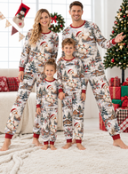 Christmas Goose Family Mixed Cotton Pajamas