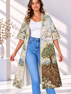Rooted in Christ Tree Women's Short-Sleeved Cape