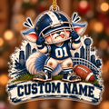 Personalized Oversized Helmet Football Mascot Ornament