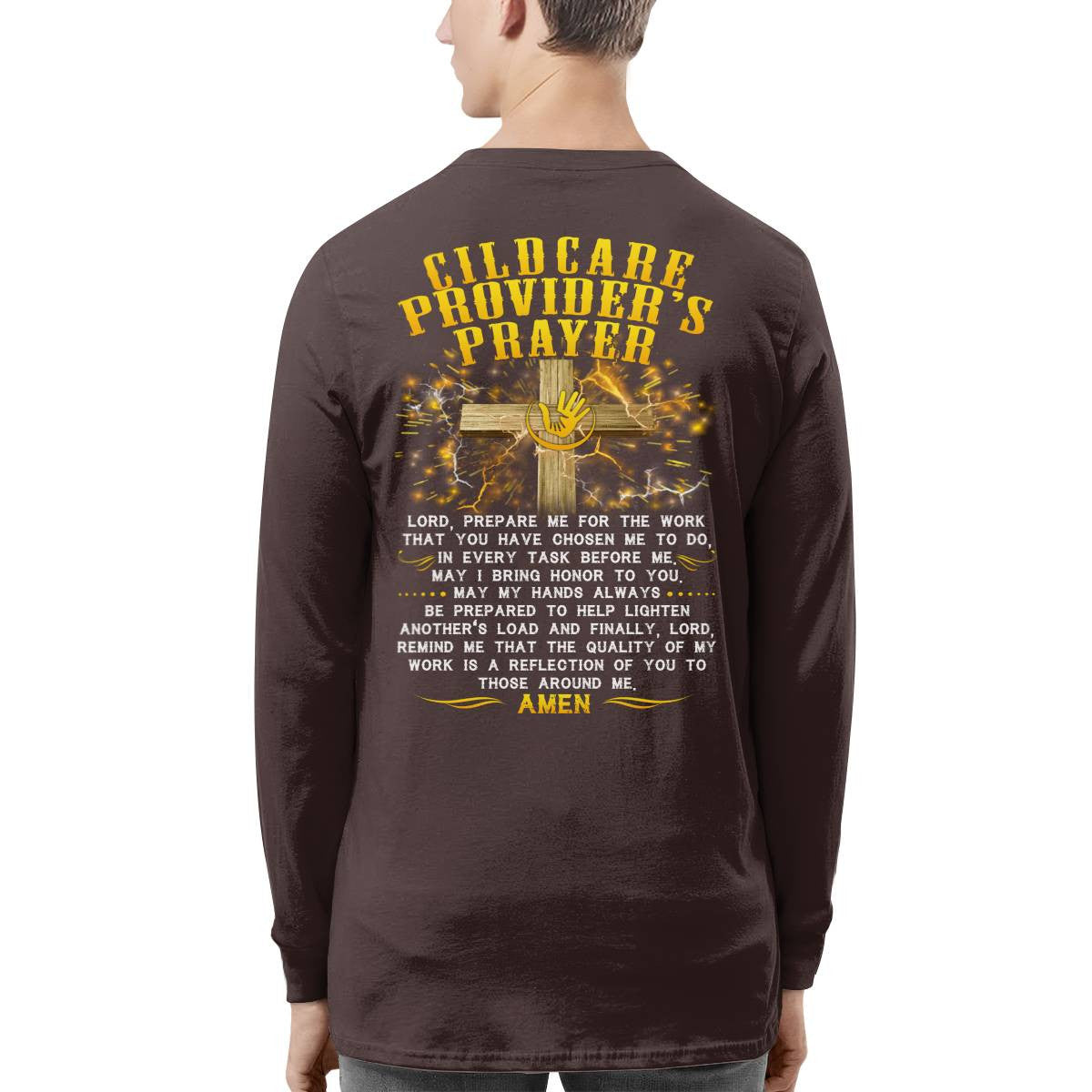 Awesome Childcare Provider's Prayer-T-shirt-#F220624EVTAS6BCHPRZ4