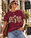 Jesus Floral Christian T-Shirt