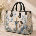 Faith over Fear PU Leather Handbag
