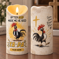 Personalized Ta Da Rooster Flameless LED Candle