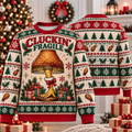 Cluckin' Fragile Chicken Leg Lamp Ugly Sweater