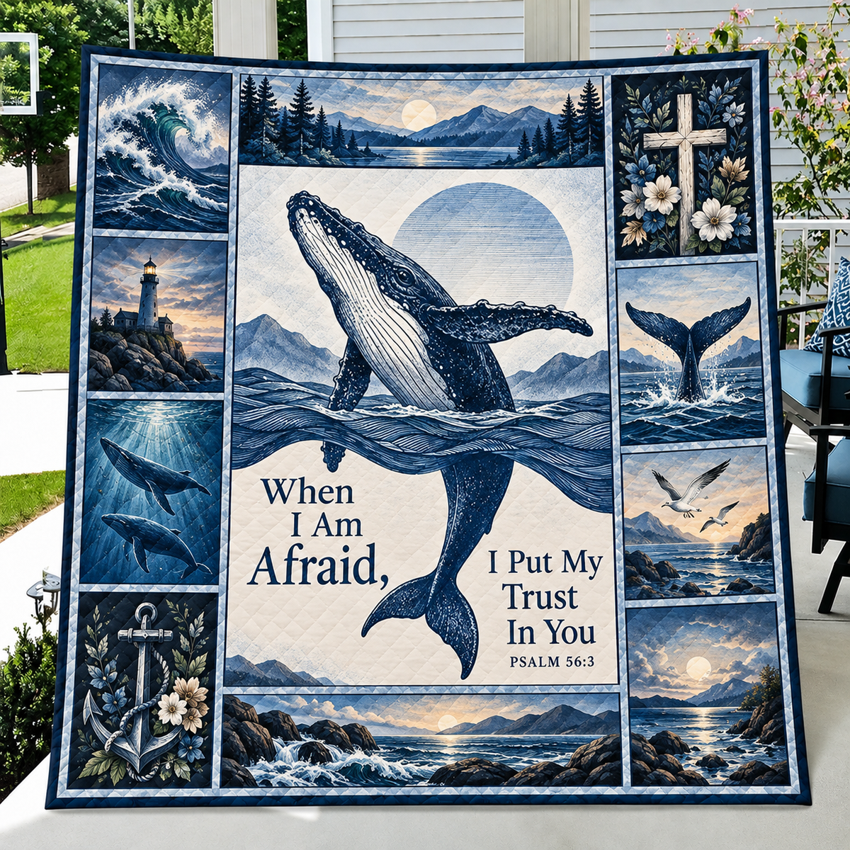 When I Am Afraid I Put My Trust In You Quilt