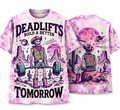 Deadlifts Build a Better Tomorrow Skeleton T-Shirt