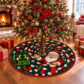 Santa I Love Jesus Christmas Tree Skirt