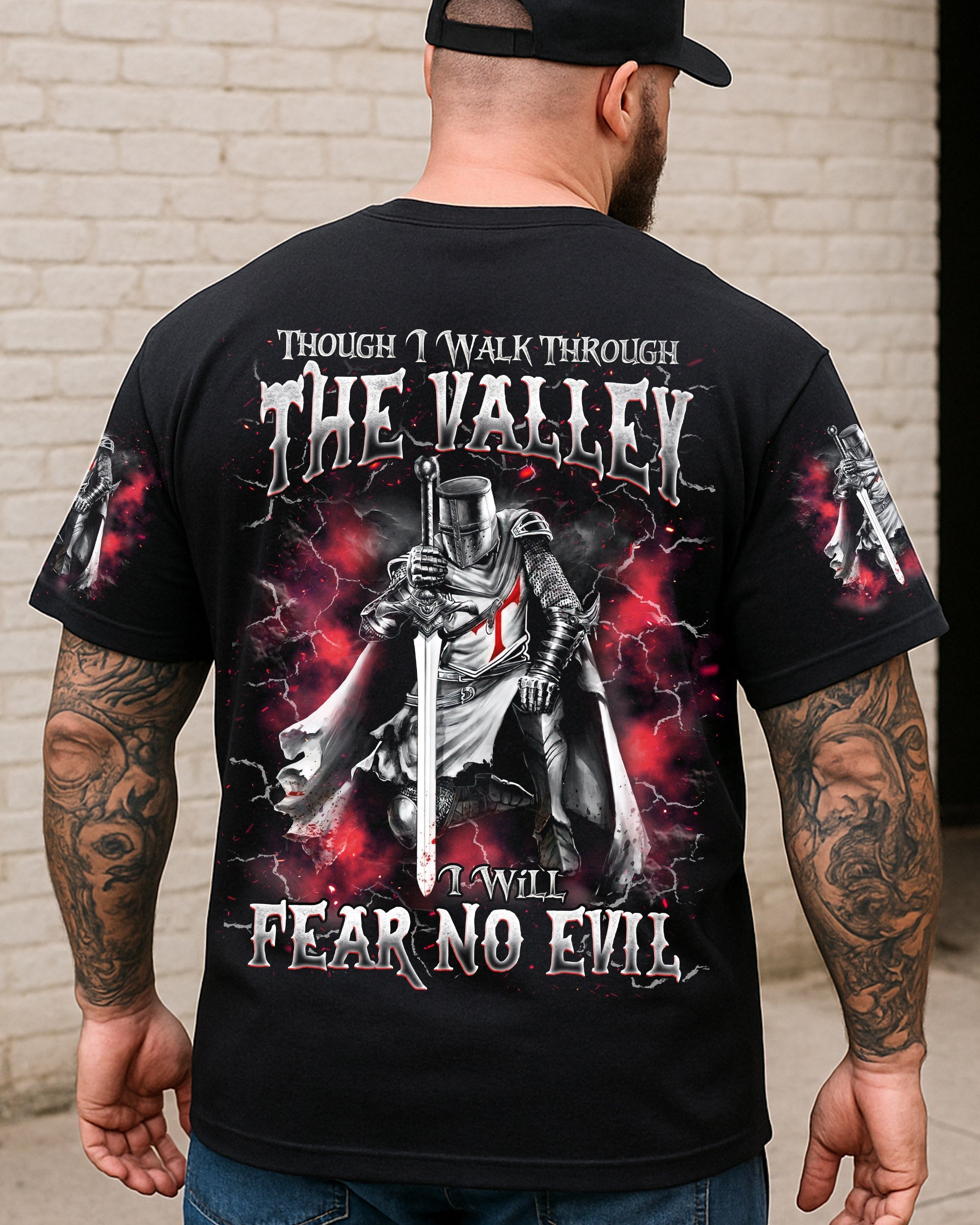 I Will Fear No Evil Warrior Men's All Over Print Shirt - Trunx559313