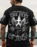 I Just Wanna Sit At The Feet Of Jesus Warrior Men's All Over Print Shirt - Trunx536556