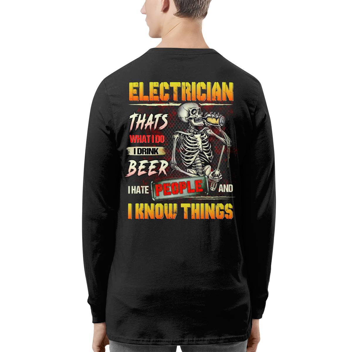 Awesome Electrician-T-shirt - grunx260804-0079