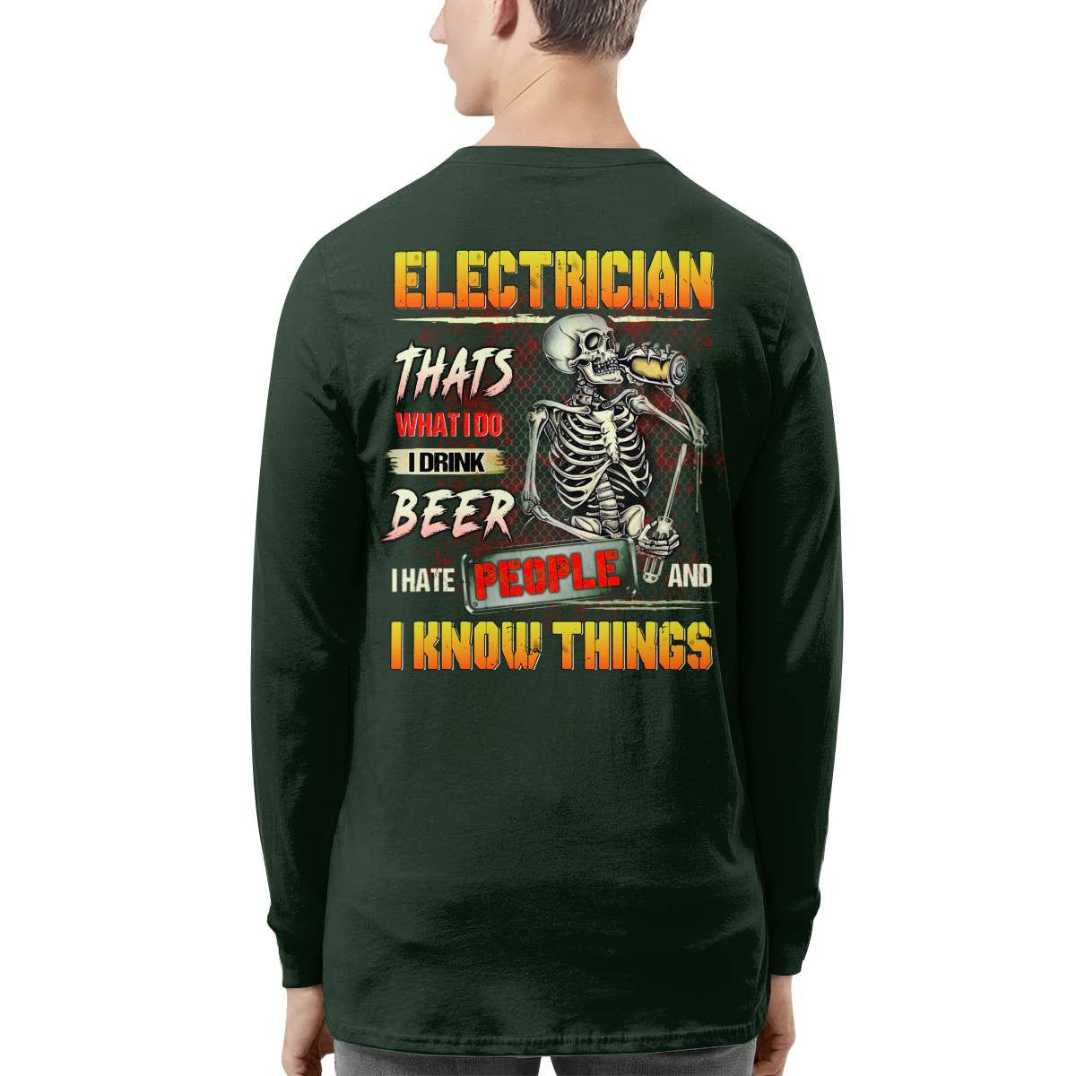Awesome Electrician-T-shirt - grunx260804-0079