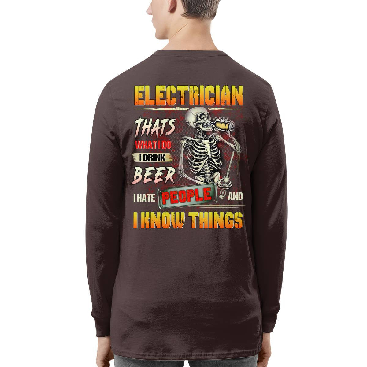 Awesome Electrician-T-shirt - grunx260804-0079