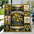 Transformed Do Not Be Conformed Yellow Wildflower Quilt