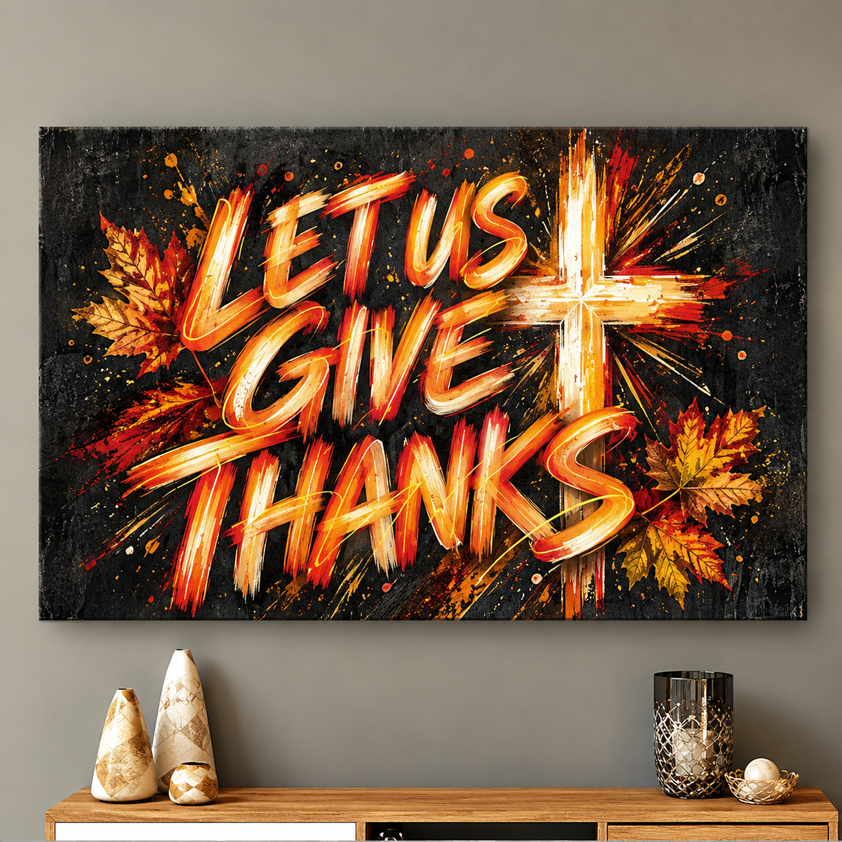 Let Us Give Thanks Canvas