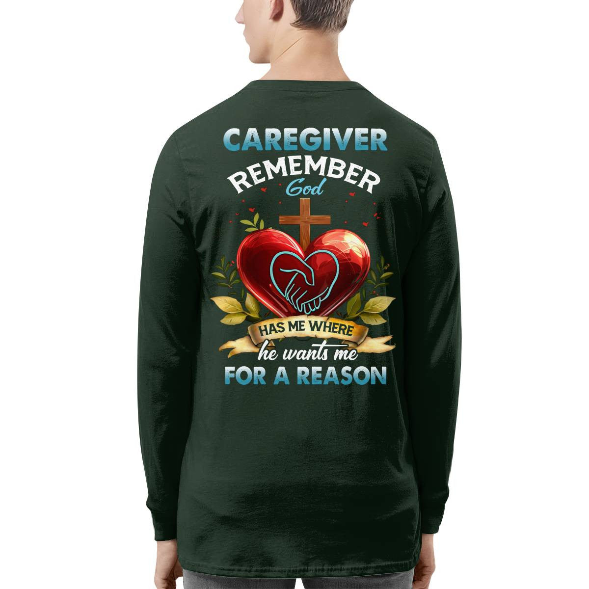 Awesome Caregiver Remember Gold -T-shirt-#F060824GODHS6BCAREZ4