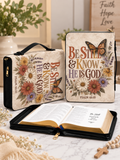 Be Still and Know Monarch Butterfly Bible Cover