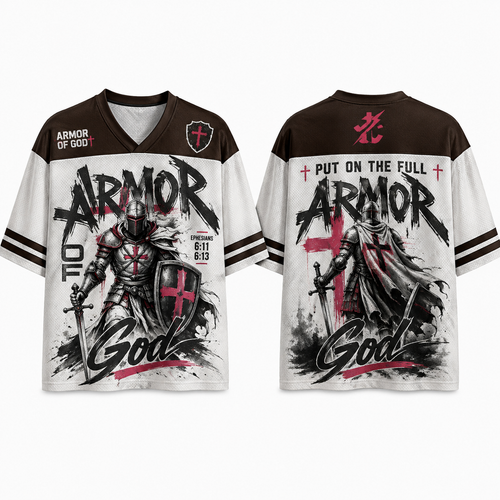 Armor Of God Crusader Knight T-Shirt Jersey