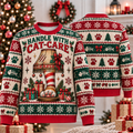 Handle With Cat-Care Cat Paw Lamp Ugly Sweater