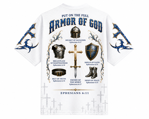 Armor of God Blue Royal Knight T-Shirt Jersey
