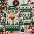 Level Up Your Holidays Leg Lamp Ugly Sweater