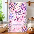 Personalized Trust In The Lord Butterfly Kitchen Towel
