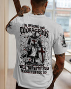 Be Strong And Courageous Men's All Over Print Shirt - Trunx378231