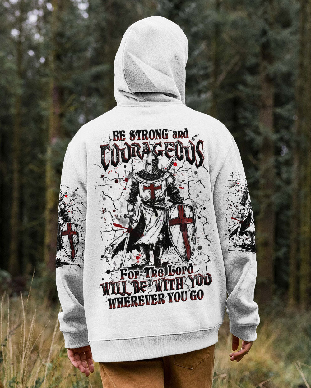 Be Strong And Courageous Men's All Over Print Shirt - Trunx378231
