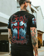 God Is My Strength Men's All Over Print Shirt - Trunx367412