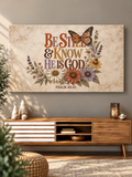 Be Still and Know He Is God Canvas