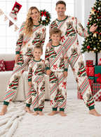 Christmas Roller Skates Family Mixed Cotton Pajamas