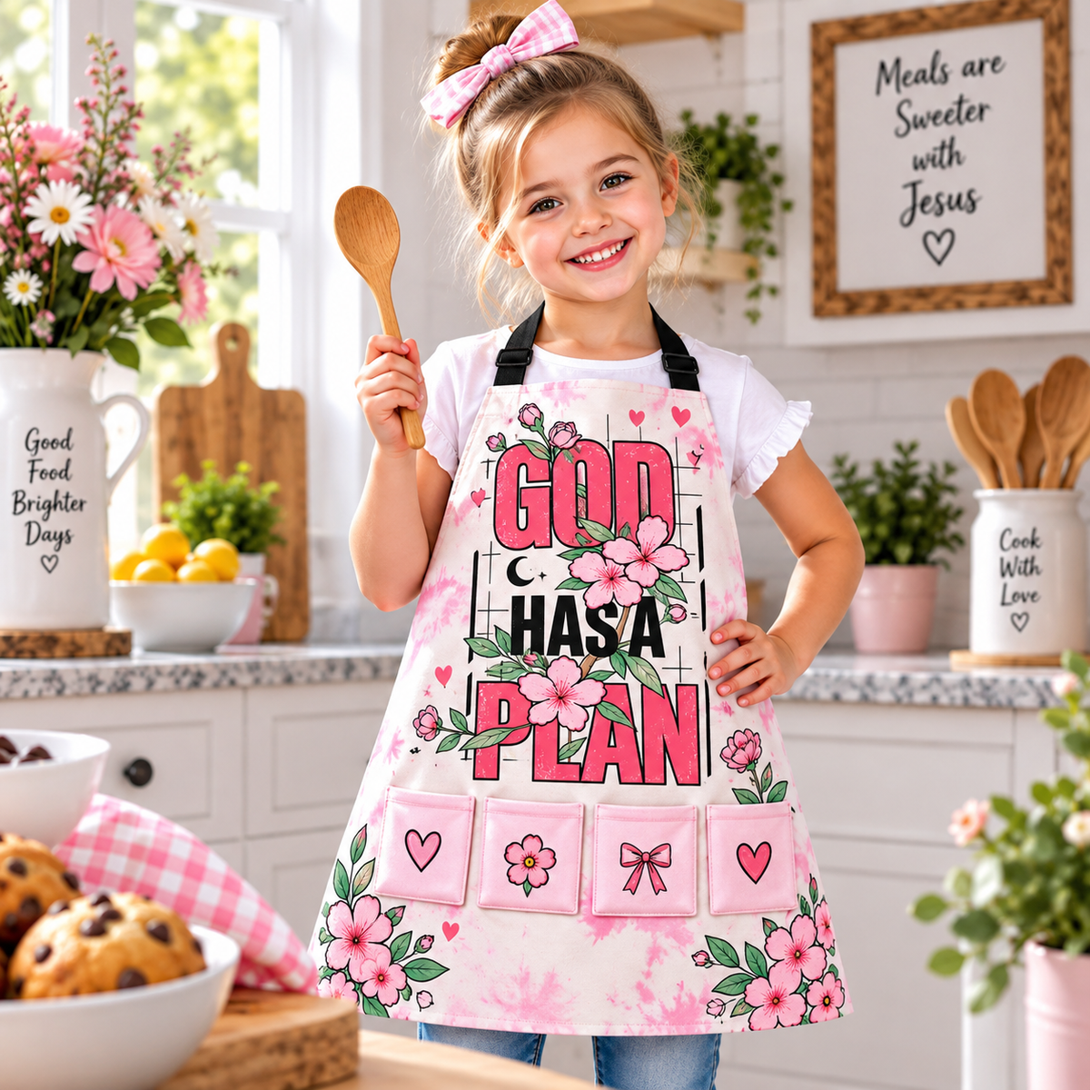 God Has A Plan Kids Apron
