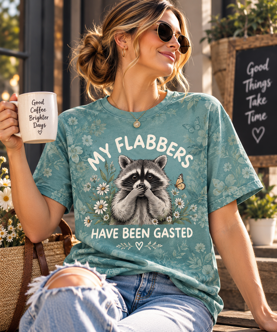 My Flabbers Have Been Gasted Raccoon T-Shirt