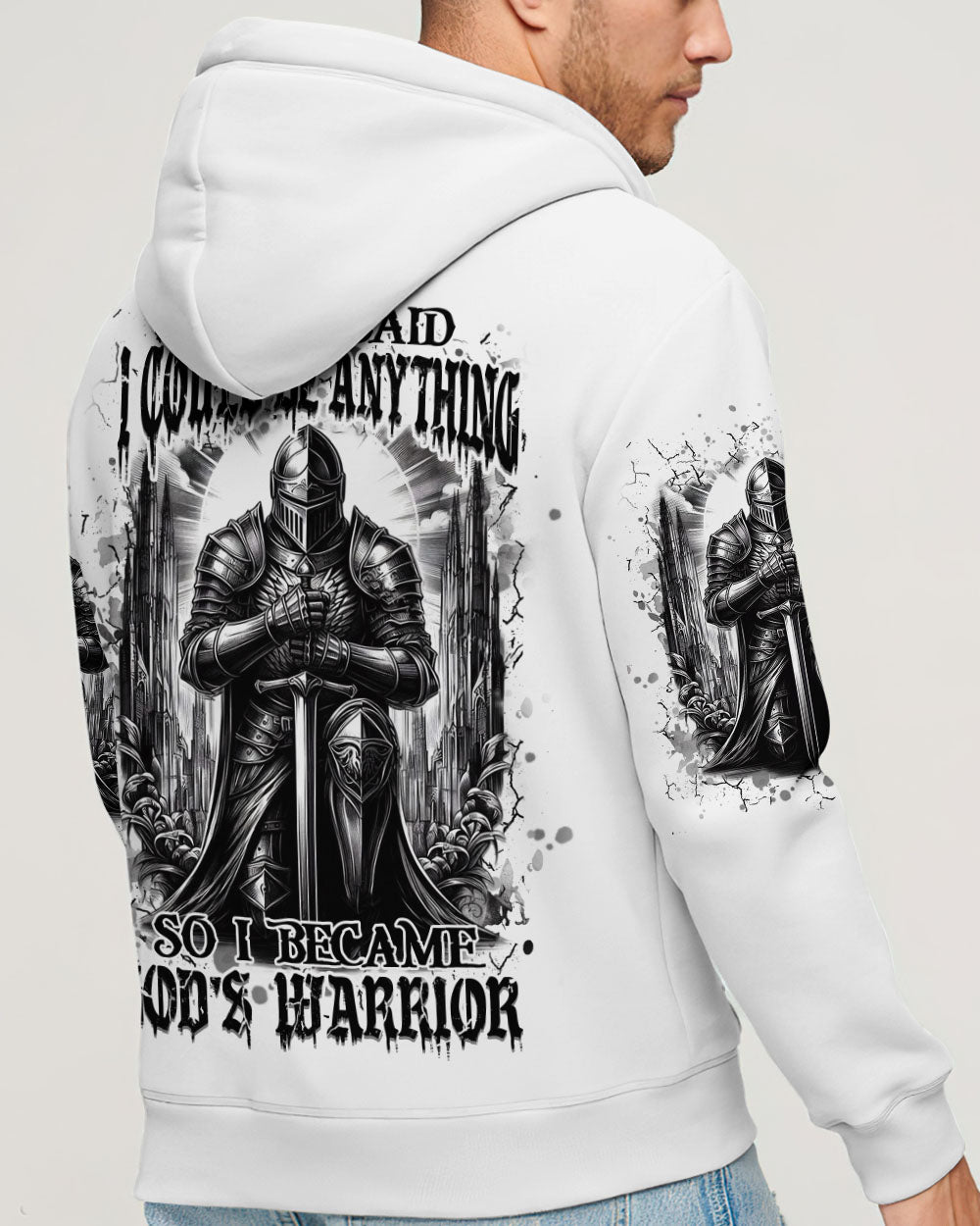 I Became God's Warrior Men's All Over Print Shirt - Trunx508751