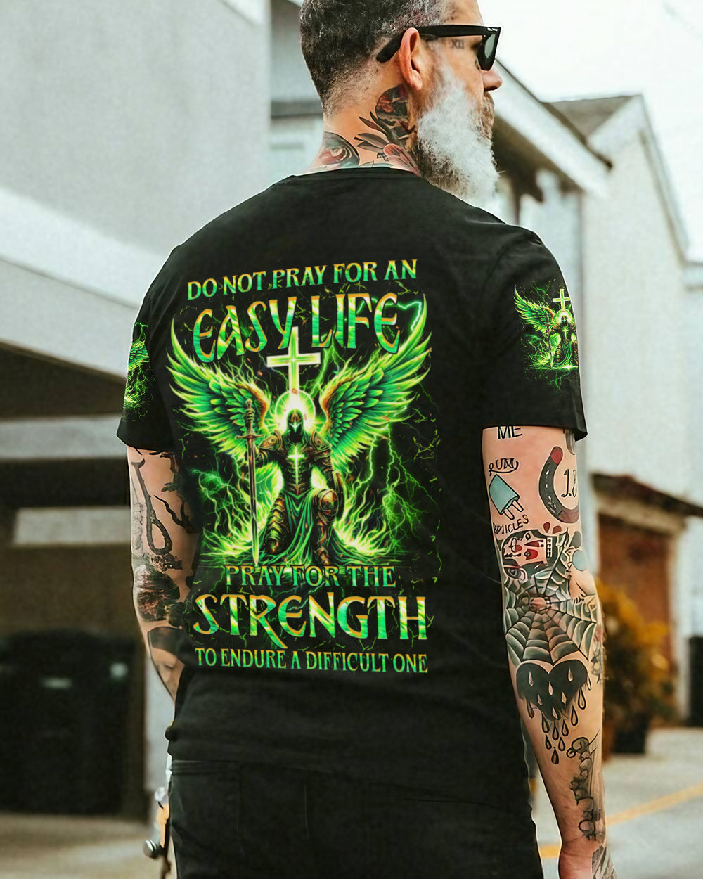 Do Not Pray For An Easy Life Men's All Over Print Shirt - Trunx556169