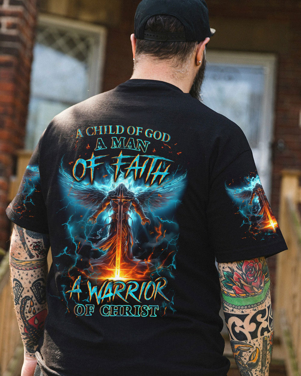 A Child Of God A Man Of Faith Men's All Over Print Shirt - Trunx416476