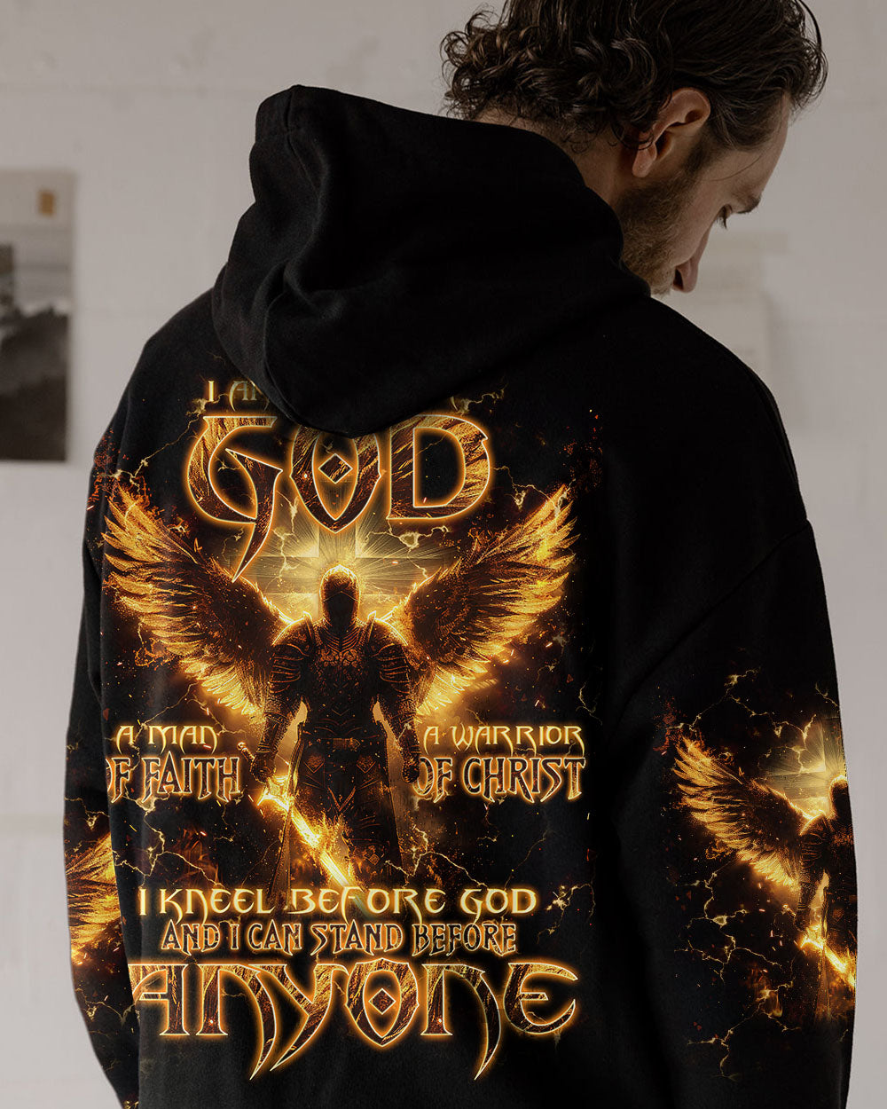 A Warrior Of Christ Fire Wings Men's All Over Print Shirt - Trunx945456