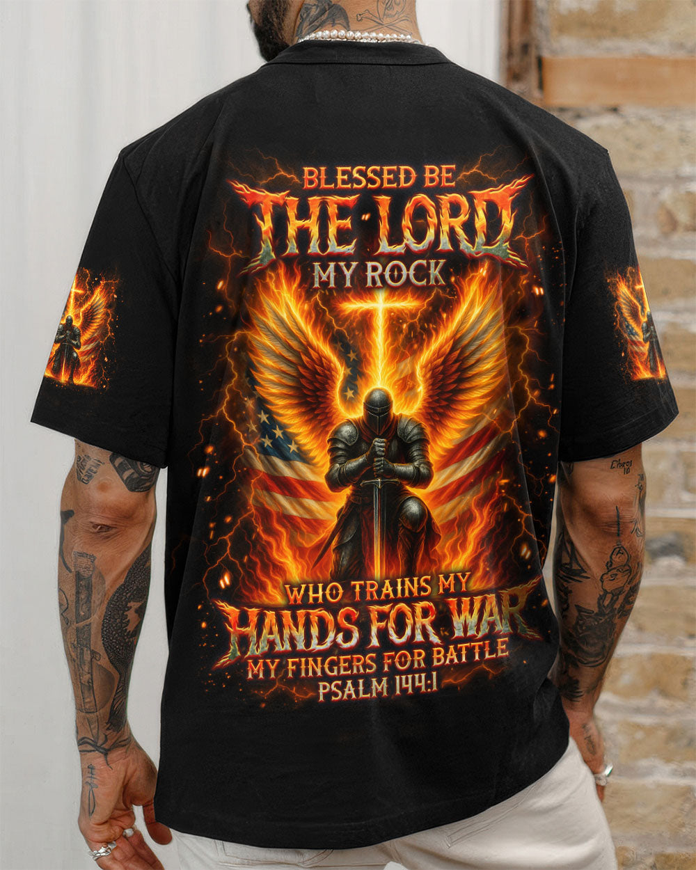 Blessed Be The Lord My Rock Men's All Over Print Shirt - Trunx470938