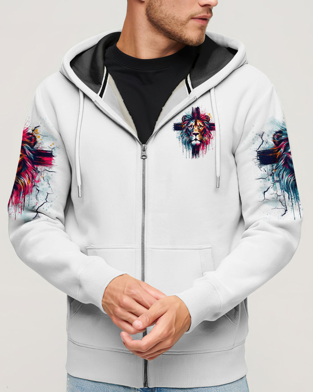 Fearless In Faith Lion Men's All Over Print Shirt - Trunx217824